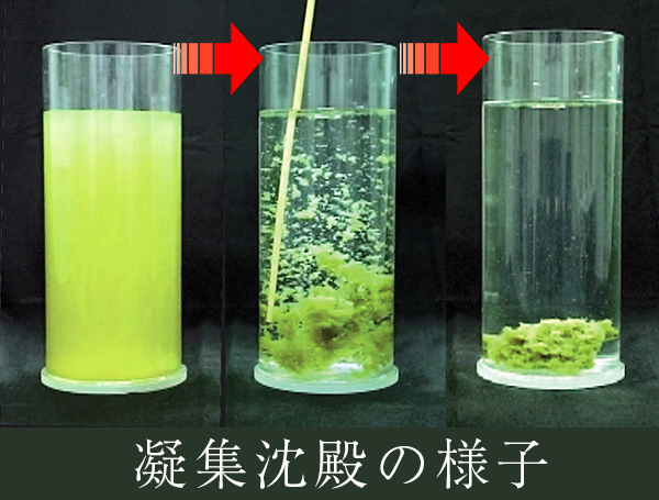 PGα21Caによる凝集沈殿